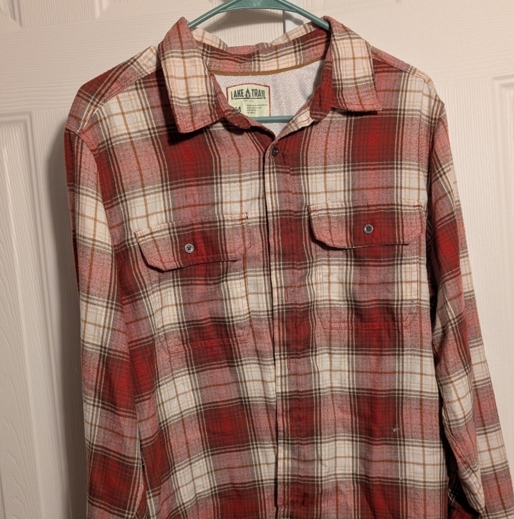 Lake Trail Plaid Shirt Medium